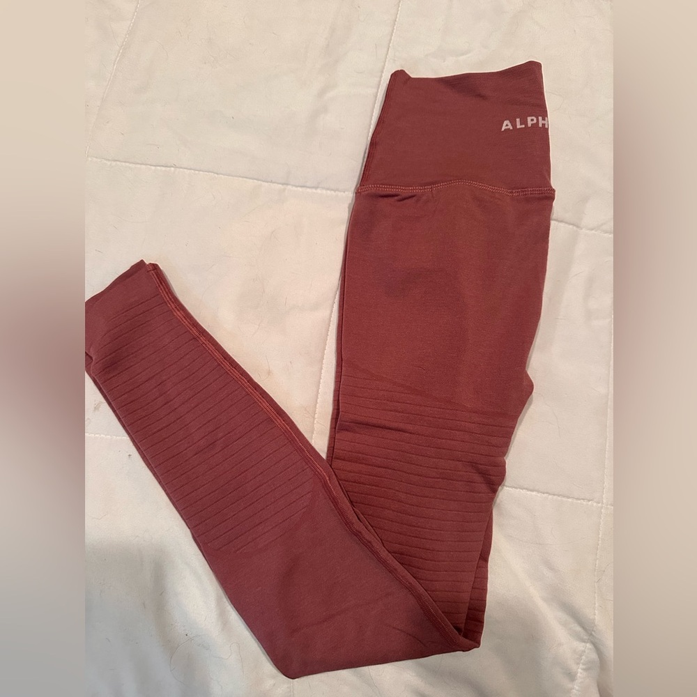 Alphalete Pink Long Leggings Size S